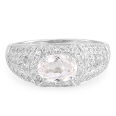 Cuprian Tourmaline Silver Ring