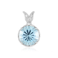 Sky Blue Topaz Silver Pendant