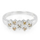 Fancy Diamond Silver Ring