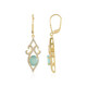Grandidierite Silver Earrings