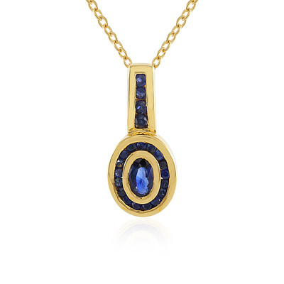 Blue Sapphire Silver Necklace