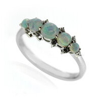 Welo Opal Silver Ring