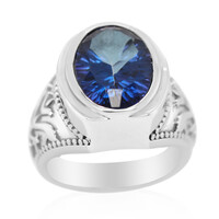 Royal Blue Topaz Silver Ring