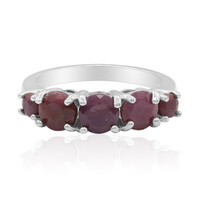 Ruby Silver Ring