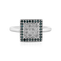I3 (H) Diamond Silver Ring