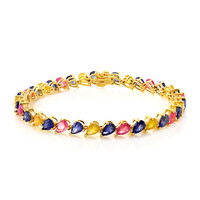 Madagascar Blue Sapphire Silver Bracelet