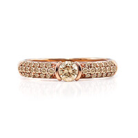 14K VS1 Argyle Rose De France Diamond Gold Ring