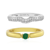 Brazilian Emerald Silver Ring