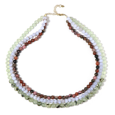 Rhodonite Silver Necklace