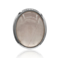 Rose Quartz Silver Pendant