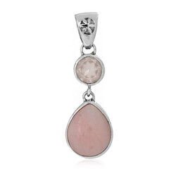 Pink Andenian Opal Silver Pendant