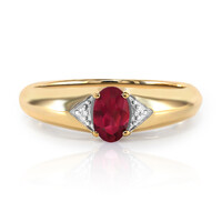 9K Rubellite Gold Ring