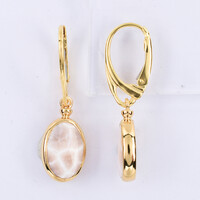 Natrolite Silver Earrings
