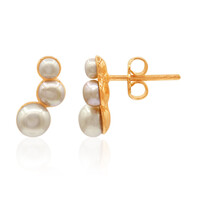 Freshwater pearl Silver Earrings (TPC)