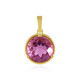 Pink Flouorite Silver Pendant