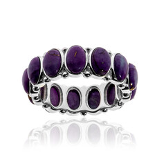 Kingman Purple Mojave Turquoise Silver Ring