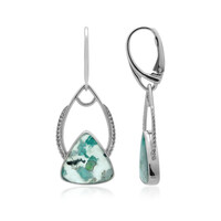 Gem Silica Silver Earrings (Bali Barong)
