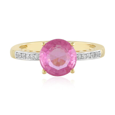 Madagascar Pink Sapphire Silver Ring