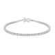 White Topaz Silver Bracelet (Adela Silber)