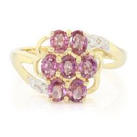 18K Unheated Padparadscha Sapphire Gold Ring (AMAYANI)