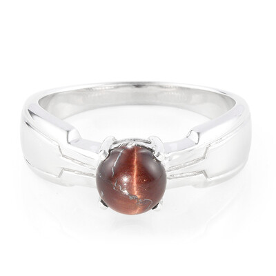 Red Tiger´s Eye Silver Ring