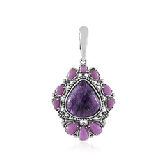 Charoite Silver Pendant (Desert Chic)