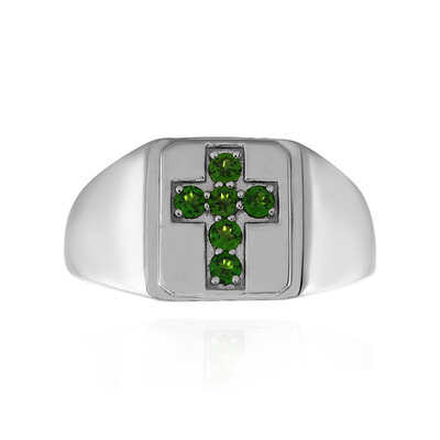 Russian Diopside Silver Ring