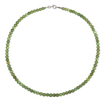 Green apatite Silver Necklace