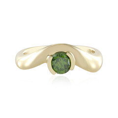 14K I1 Green Diamond Gold Ring (de Melo)