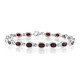 Mozambique Garnet Silver Bracelet