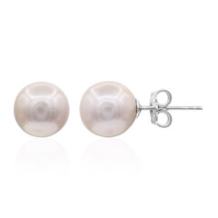 Purple Ming Pearl Silver Earrings (TPC)
