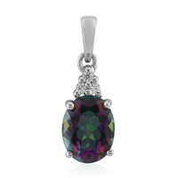 Mystic Quartz Silver Pendant