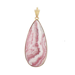 Rhodochrosite Silver Pendant (Bali Barong)