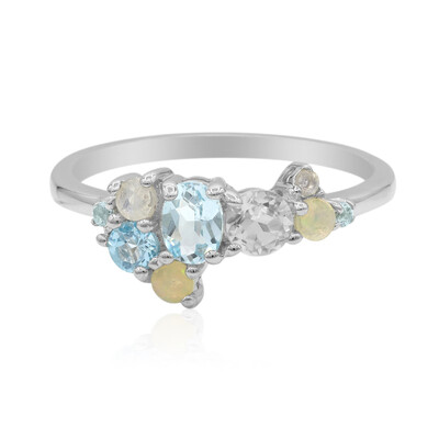 Sky Blue Topaz Silver Ring