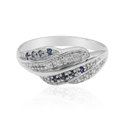 Blue Sapphire Silver Ring