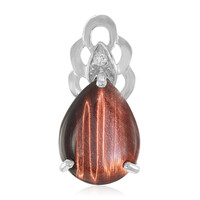 Red Tiger´s Eye Silver Pendant