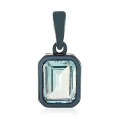 Sky Blue Topaz Silver Pendant