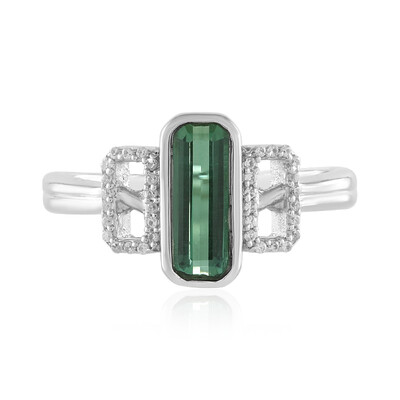 Benedito Green Tourmaline Silver Ring