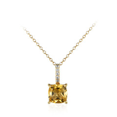 Citrine Silver Necklace