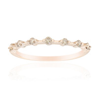 9K SI1 Argyle Rose De France Diamond Gold Ring
