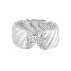 I2 (H) Diamond Silver Ring (de Melo)