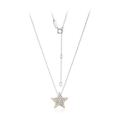 9K I1 (I) Diamond Gold Necklace