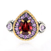 Mozambique Garnet Silver Ring