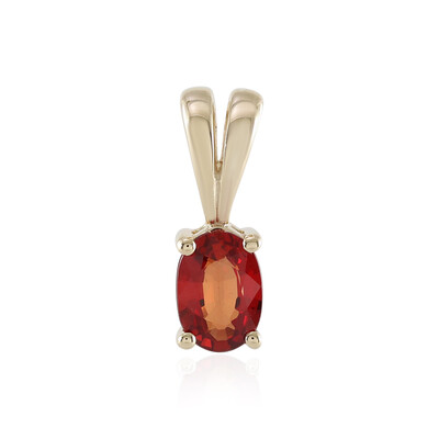 9K Tanzanian Ruby Gold Pendant