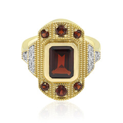 Mozambique Garnet Silver Ring