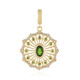 Russian Diopside Silver Pendant