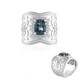 London Blue Topaz Silver Ring (Dallas Prince Designs)
