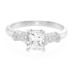 Goshenite Silver Ring