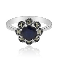 Blue Sapphire Silver Ring