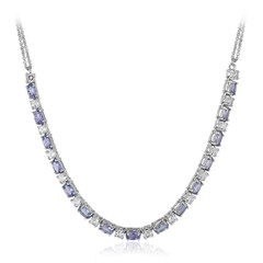 Tanzanite Silver Necklace